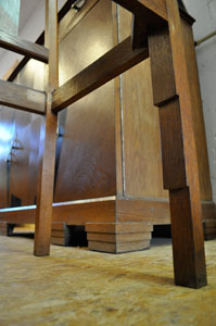 eikenhouten stoelen art-deco